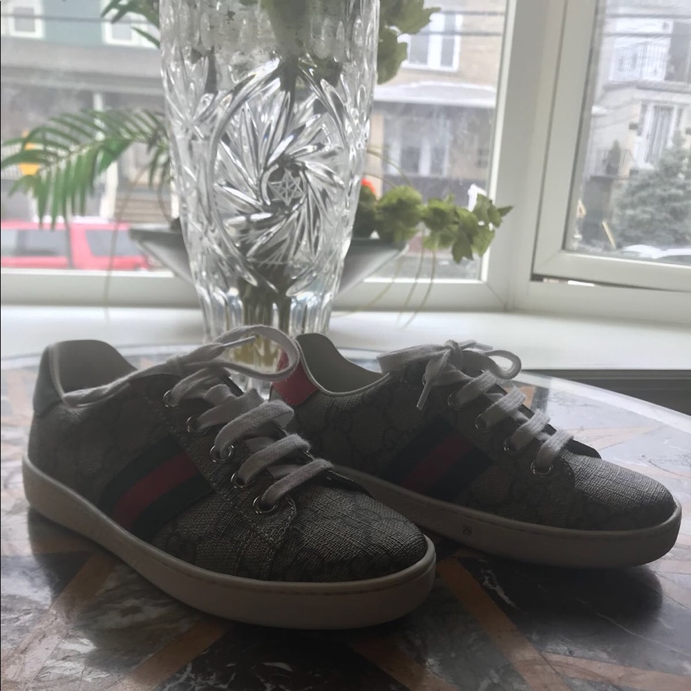 Reserved/Gucci Kids’ New Ace Canvas Sneakers